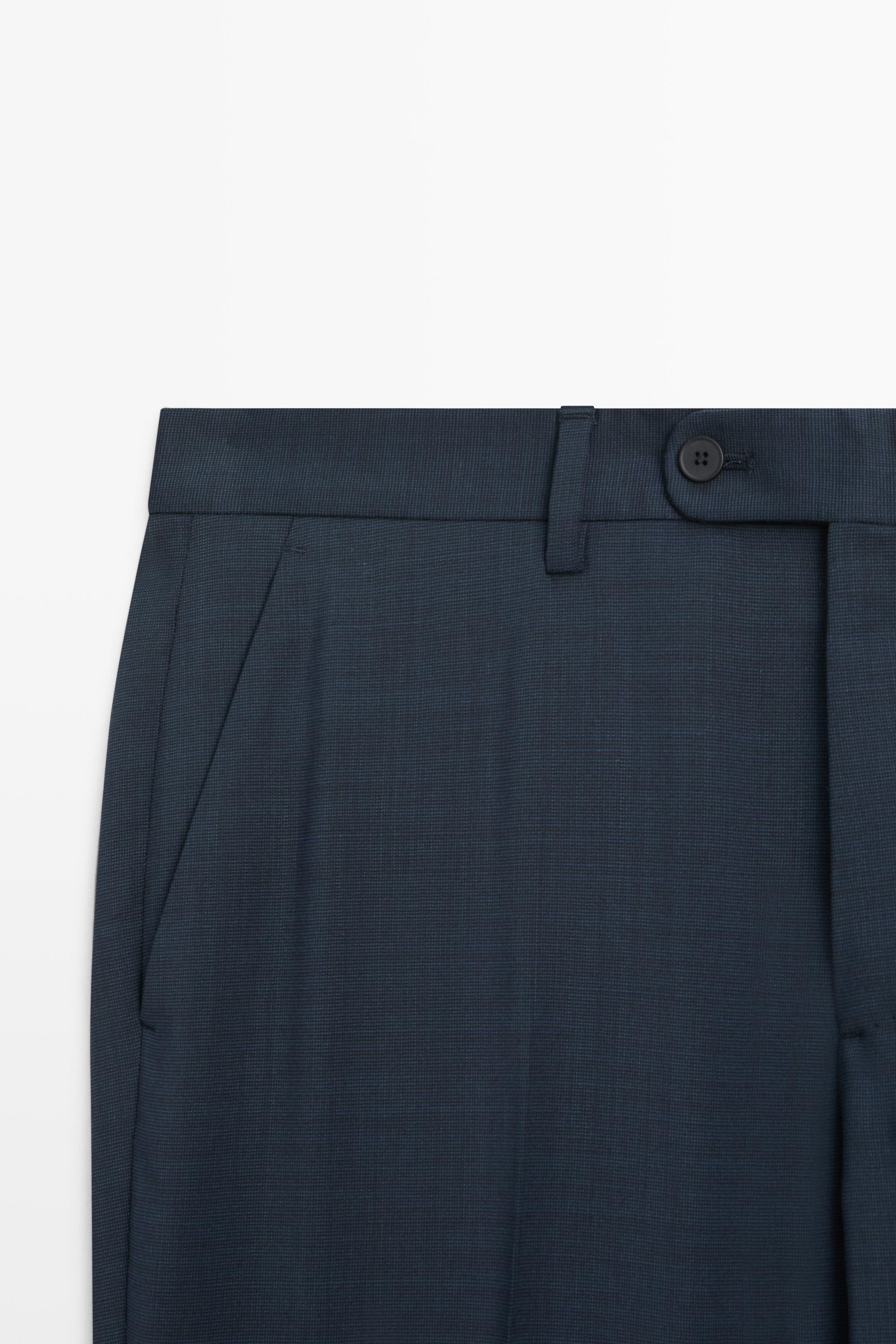 Cold wool suit trousers